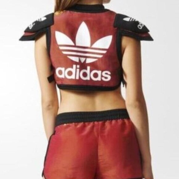 Rare Adidas Originals x Rita Ora Space Shifter Vest w Football Shoulder Pads - Picture 3 of 16